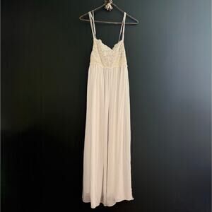 VTG 90s In Bloom Jonquil Bridal Lace Nightgown Lingerie Ivory L VGUC